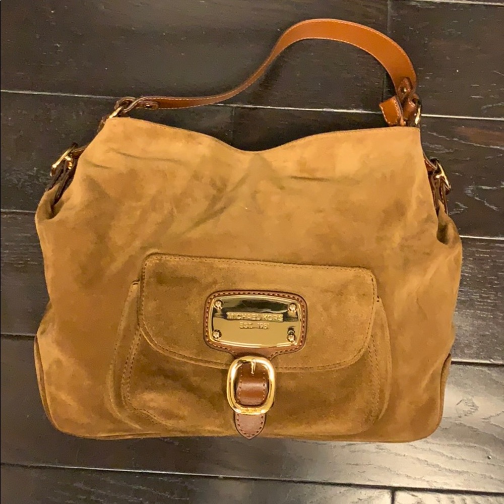 Michael Kors Suede Shoulder Bag